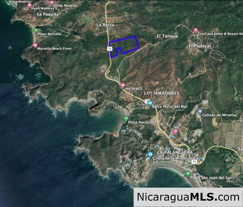 42 Acres Ocean View Road to Maderas San Juan del Sur