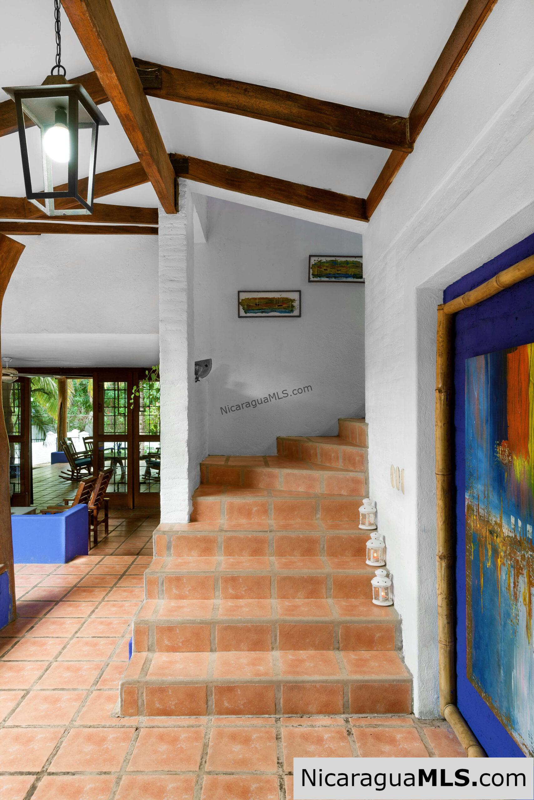 Casa Blu, a hacienda-style home near the beach.