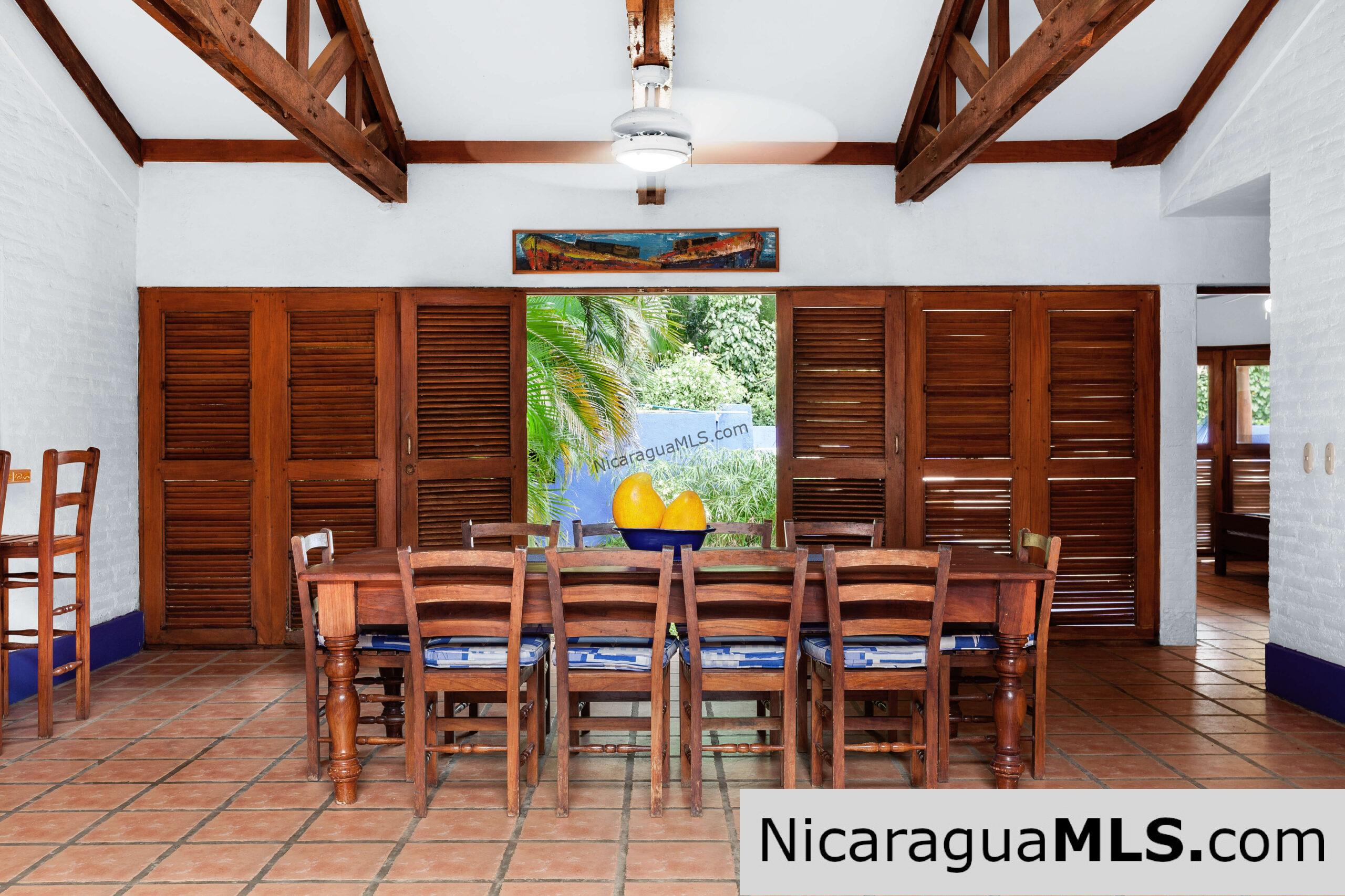 Casa Blu, a hacienda-style home near the beach.