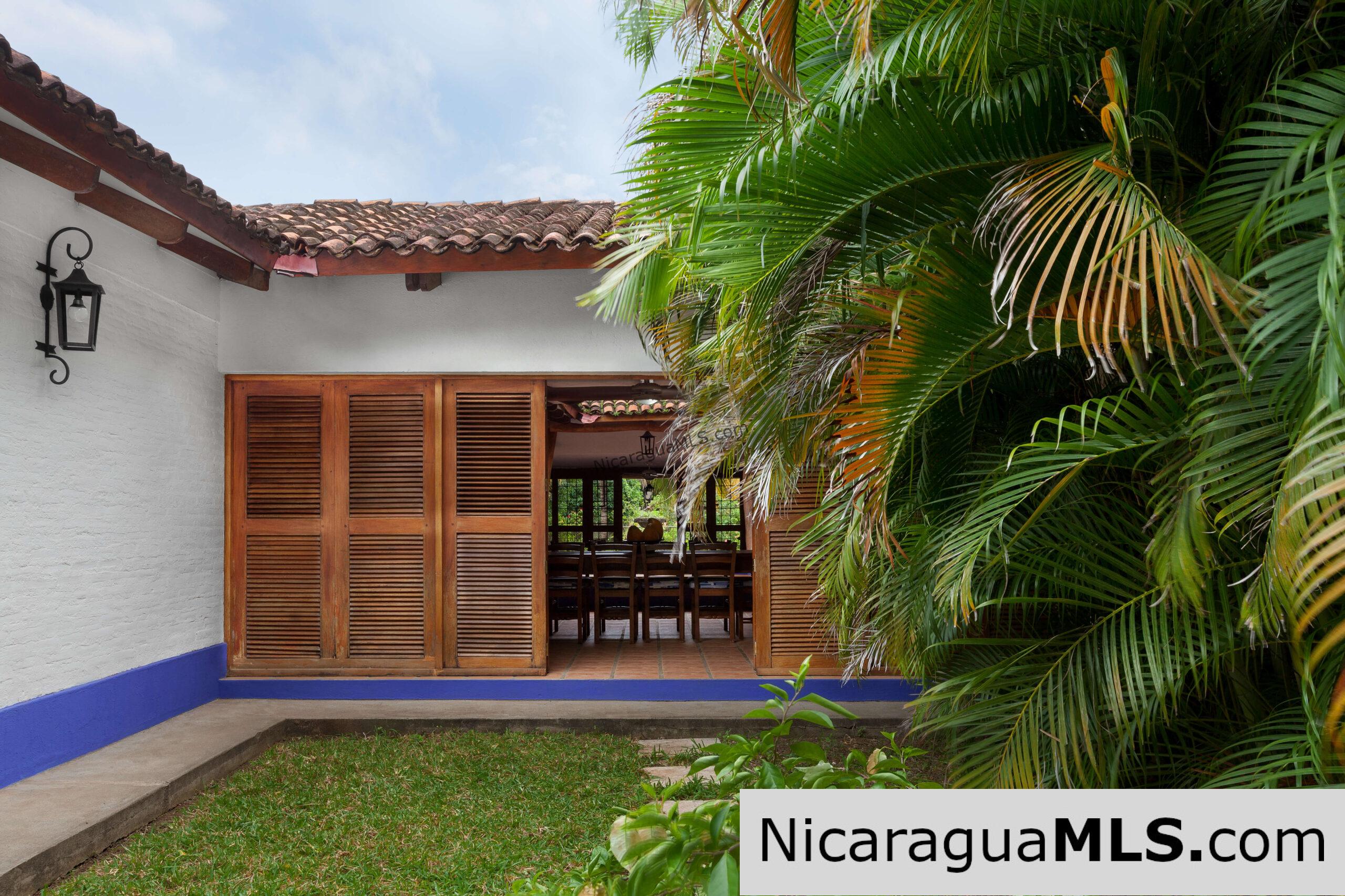 Casa Blu, a hacienda-style home near the beach.