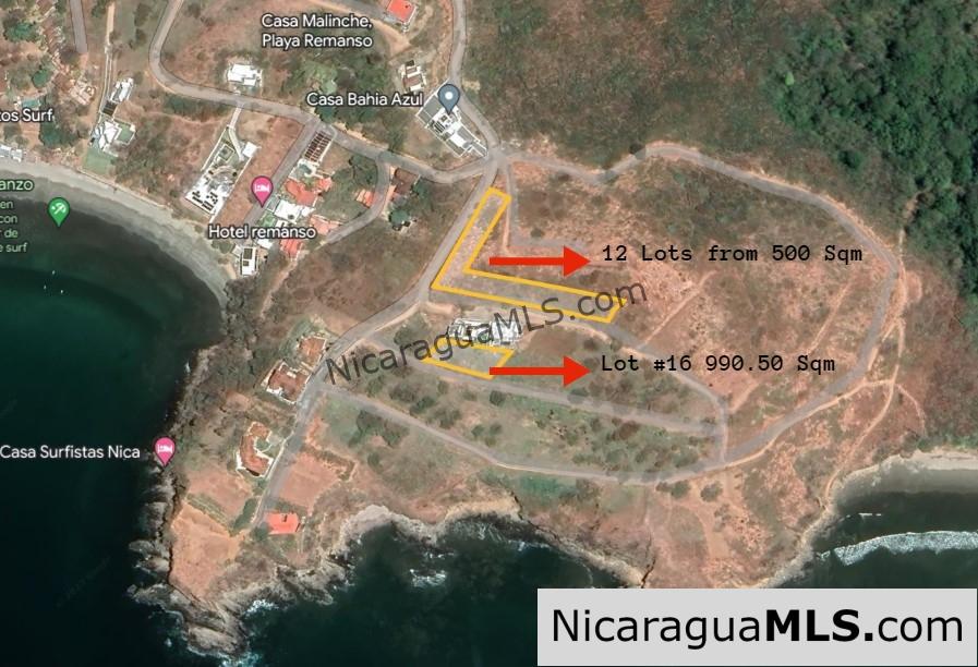 Oceanfront lots in Playa Remanso