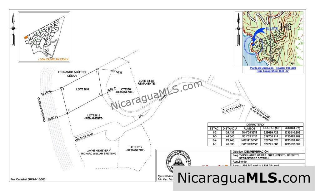 Costa Dulce Beachfront Lot B16